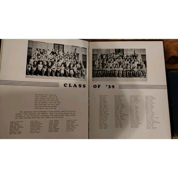 1937 Highschool Yearbook And Diploma Vintage Ephemera Shaleresque - Picture 4 of 16